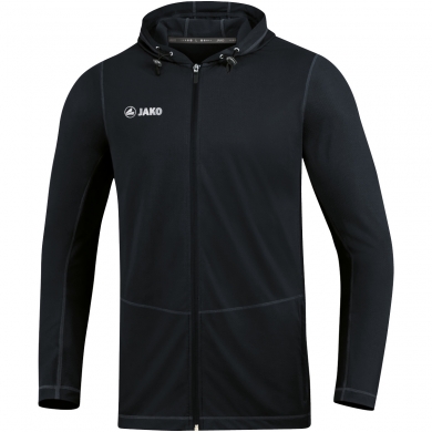 JAKO Running Jacket (Full-Zip Hooded Jacket) Run 2.0 Black Men